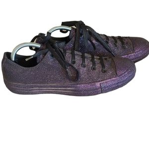 Converse Chuck Taylor All Star Purple Glitter unisex shoes.   MEN 8, Women 10.